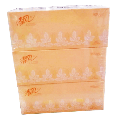 清风原木纯品2层180抽盒装B339A18（硬抽）