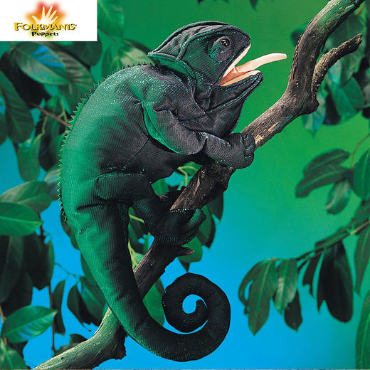 Folkmanis Puppets变色龙玩具/2215玩偶毛绒玩具礼物 商品图1