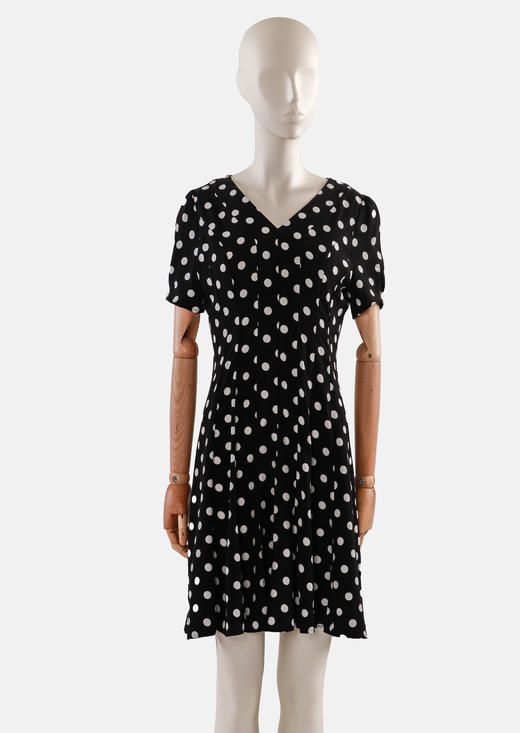 多破刀短袖大摆连衣裙 商品图0