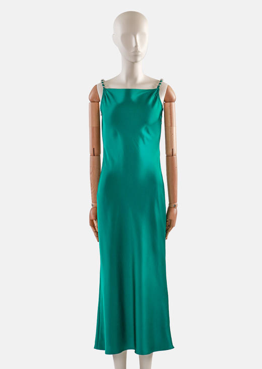 轻奢多珍珠装饰吊带连衣裙 商品图1