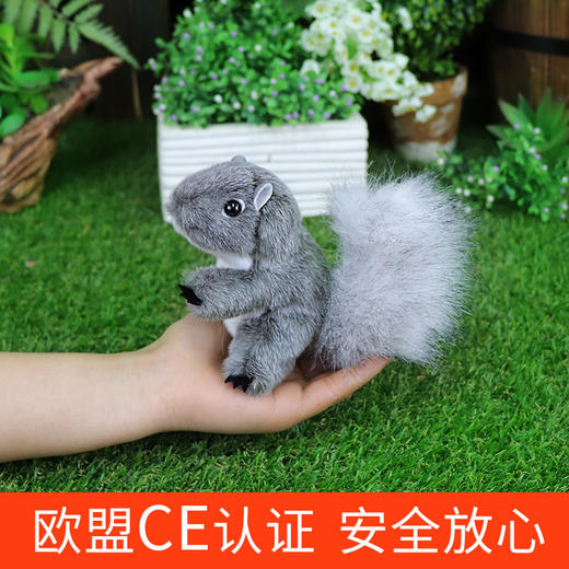Folkmanis Puppets灰松鼠指套玩具/2648玩偶毛绒玩具礼物 商品图4