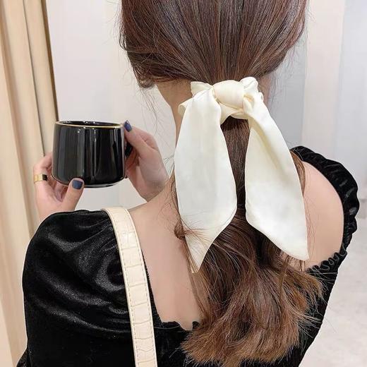 森系超仙蝴蝶结飘带头绳大肠发圈简约气质发绳网红ins 绑发头饰， 商品图7