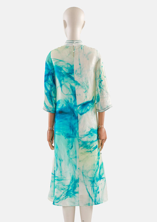 丝麻新国风连衣裙 商品图3