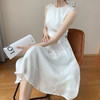 【醋酸鎏光稠】法式缎面连衣裙 夏日小清新 优雅迷人 商品缩略图1