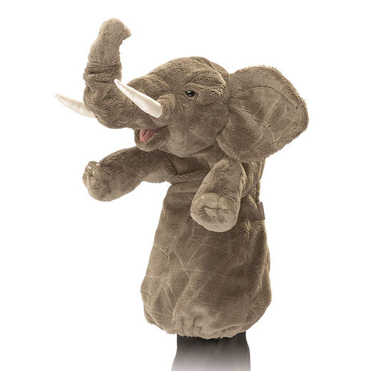 Folkmanis Puppets大象手套玩具/2830玩偶毛绒玩具礼物 商品图0