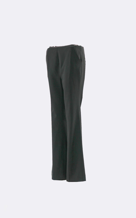 侧拉窄滚边腰气质大长腿喇叭裤 商品图1