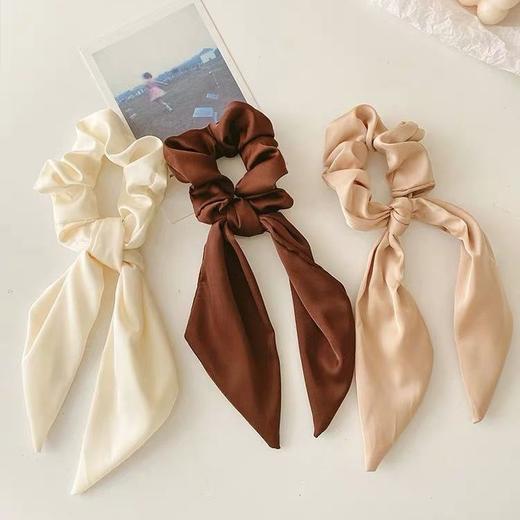 森系超仙蝴蝶结飘带头绳大肠发圈简约气质发绳网红ins 绑发头饰， 商品图2