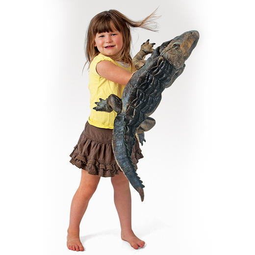 Folkmanis Puppets美洲鳄玩具/2921玩偶毛绒玩具礼物 商品图7