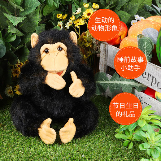 Folkmanis Puppets黑猩猩玩具/2877玩偶毛绒玩具礼物 商品图3