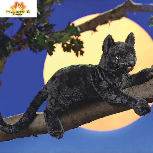 Folkmanis Puppets黑猫玩具/2987玩偶毛绒玩具礼物 商品图1