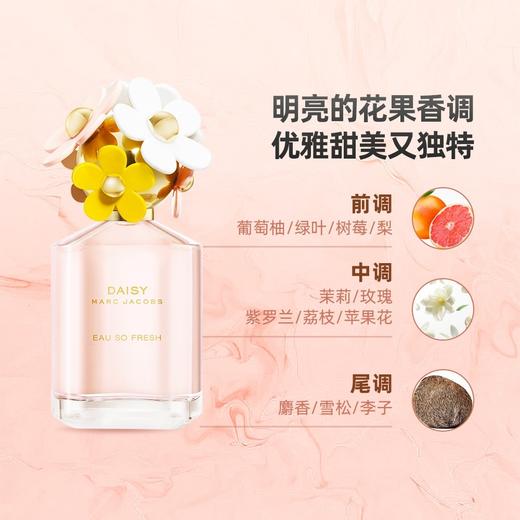 法国 Marc Jacobs莫杰 粉色小雏菊Fresh花语清新淡香水 125ml 商品图4