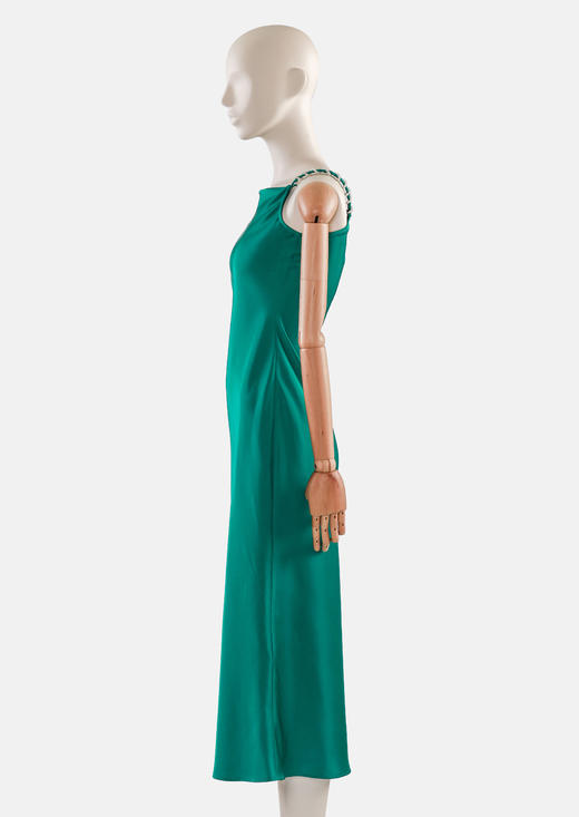 轻奢多珍珠装饰吊带连衣裙 商品图3