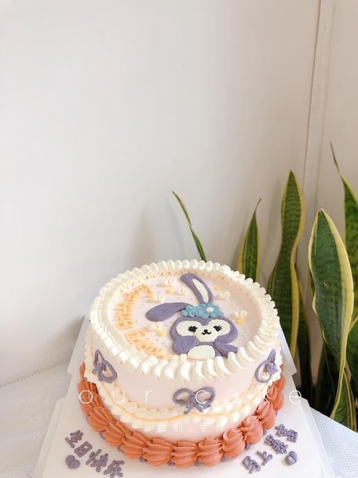 手绘星黛露兔子复古蛋糕-低糖处理无添加 商品图3