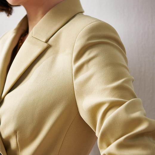 剩XL 芳外2021秋季西装式连衣裙通勤百搭修身减龄淑女裙子 商品图4