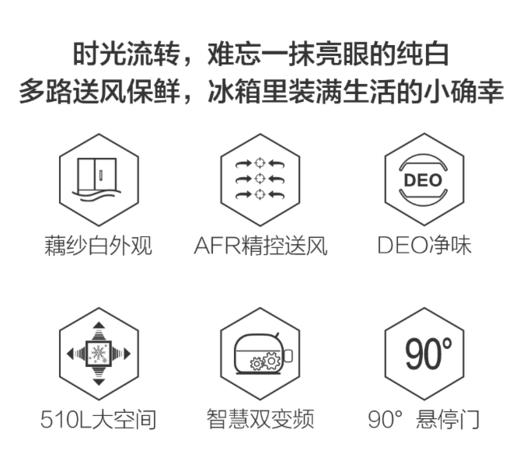 海尔（Haier）冰箱BCD-510WDEM 商品图1