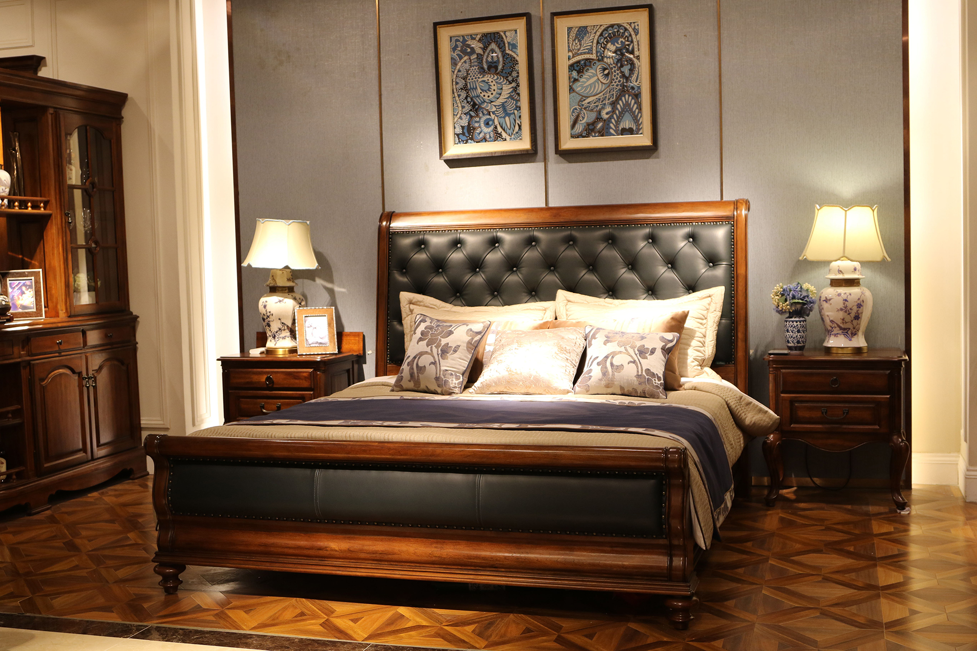 圣蒂斯堡603c1实木床简约美式乡村18米新古典双人床卧室家具
