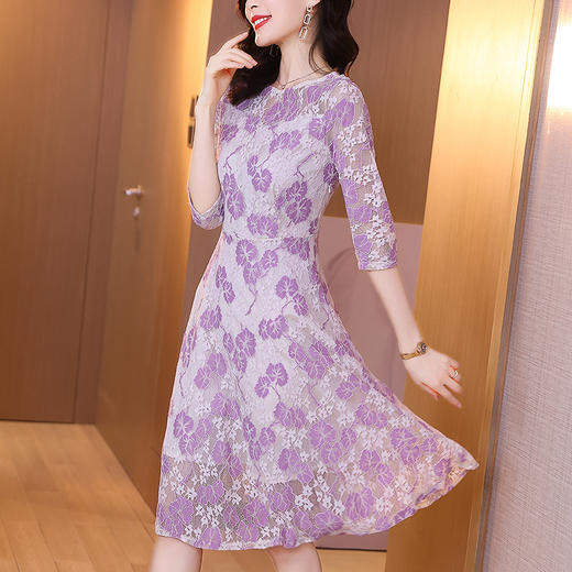 AHM  ymd6020法式名媛风气质优雅中长款裙 商品图1