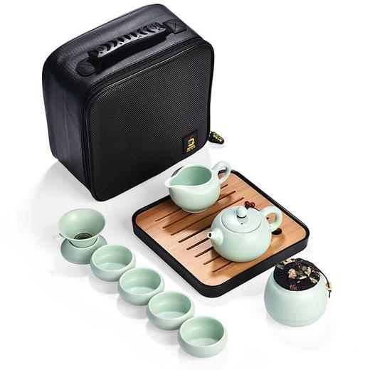 定窑旅行功夫茶具套装家用便携包一壶四杯小茶具 商品图4