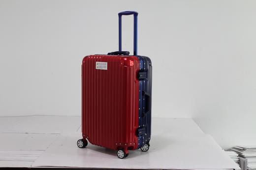 银座高档休闲铝框拉杆箱亮面28飞机轮24密码锁20A-1818K 商品图0