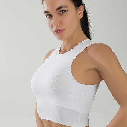 哈瓦塔气质短款时尚背心（含胸垫） 商品图4