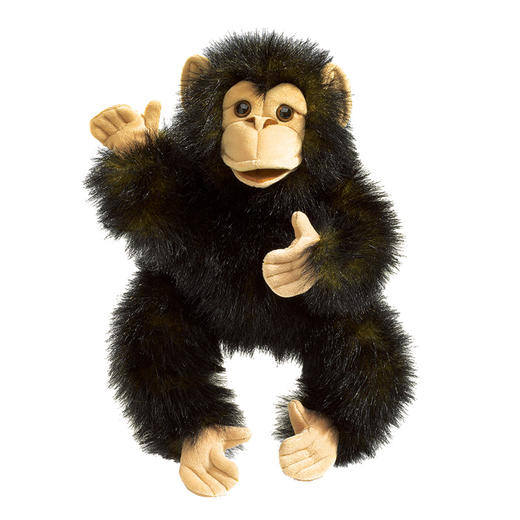 Folkmanis Puppets黑猩猩玩具/2877玩偶毛绒玩具礼物 商品图0