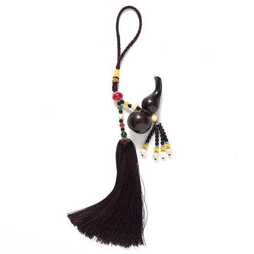 普陀念品黑檀葫芦汽车挂件佛保平安吊坠福禄挂饰 商品图4