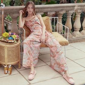 现货 ozlana2021春夏新款豆豆鞋单鞋防滑懒人内增高一脚蹬真皮云朵鞋女