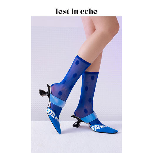 【下架】lost in echo 春夏新款原创设计师字母量子头穆勒鞋 商品图0