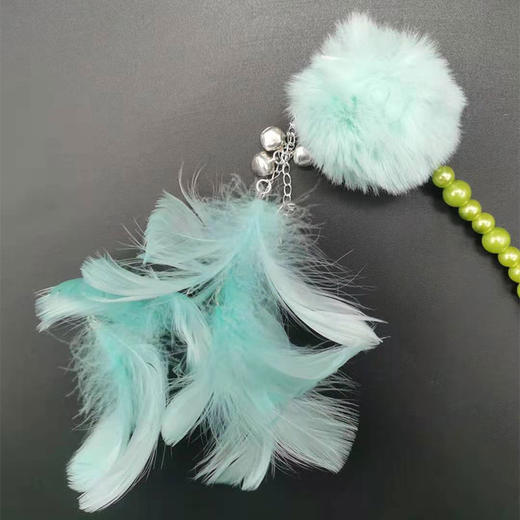 大抖音羽毛猫棒5种颜色混发猫咪玩具逗猫棒 商品图3