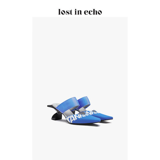 【下架】lost in echo 春夏新款原创设计师字母量子头穆勒鞋 商品图2