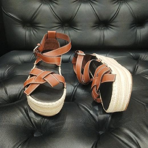 LFGJ 10501 中性复古松糕厚底凉鞋 商品图9