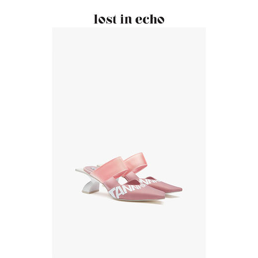 【下架】lost in echo 春夏新款原创设计师字母量子头穆勒鞋 商品图4