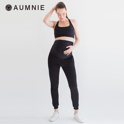 AUMNIE 孕妇托腹调节运动卫裤 / Over-The-Bump Maternity Sweat Pants 商品图0