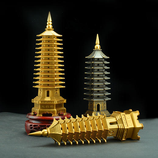 纯铜文昌塔摆件，旺文益智，学业事业 商品图1