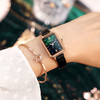 ins风新款网红同款手表女简约气质文艺防水小方盘孔雀绿小绿表女 商品缩略图2
