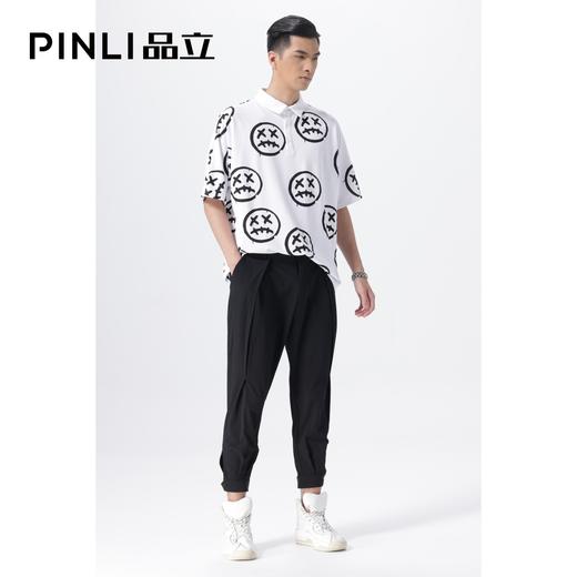 PINLI品立夏季新款男士直筒小脚休闲长裤百搭ins潮B212617364 商品图4