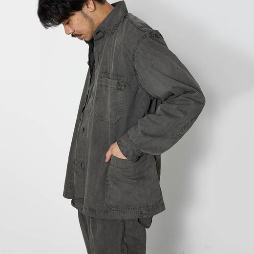 hobo SHIRT JACKET 日本职人制 咖啡染 炭染工装衬衫夹克外套 商品图2