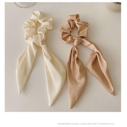 森系超仙蝴蝶结飘带头绳大肠发圈简约气质发绳网红ins 绑发头饰， 商品图4