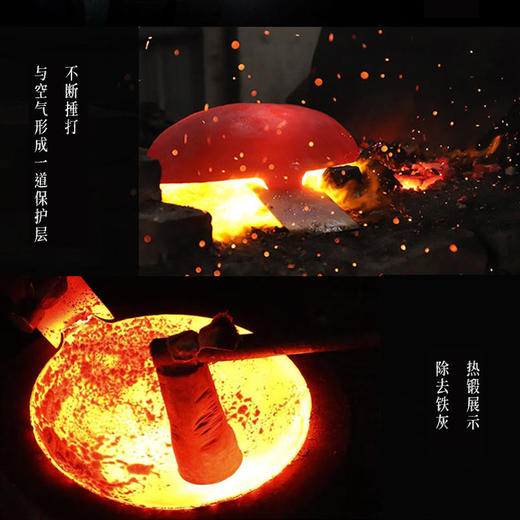 【顺丰包邮】纯手工锻打章丘铁锅舌尖上的中国同款无涂层炒菜不粘铁锅家用 商品图2