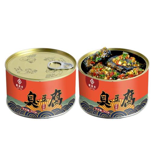 【湖南美食】聚美合长沙臭豆腐300g*3罐  麻辣鲜香 开盖即食  大容量易拉罐  一秒享受美味 商品图5