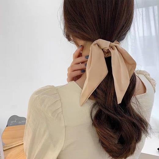 森系超仙蝴蝶结飘带头绳大肠发圈简约气质发绳网红ins 绑发头饰， 商品图8