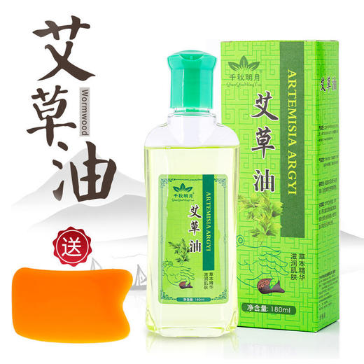 艾草精油艾灸油艾油按摩全身通经络开背肩颈刮痧精油美容院专用 商品图0