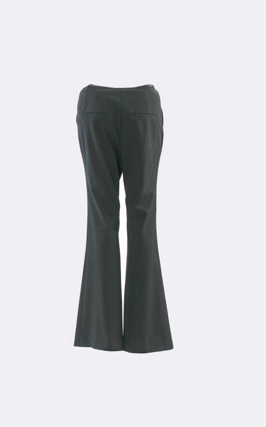 侧拉窄滚边腰气质大长腿喇叭裤 商品图3