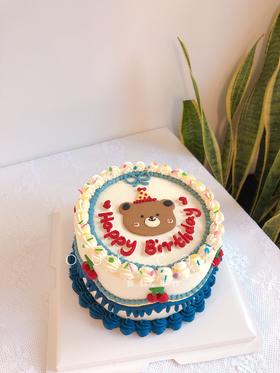 小熊复古蛋糕（多颜色选择）-低糖处理无添加