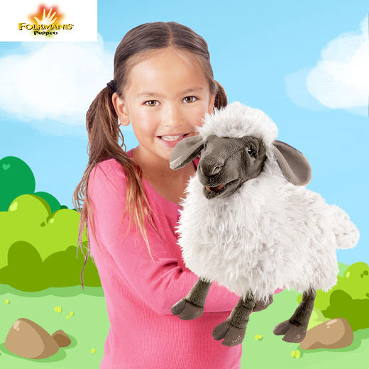 Folkmanis Puppets叫声绵羊玩具/3058玩偶毛绒玩具礼物 商品图1