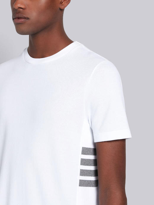 TB 侧边罗纹四条纹 珠地网眼棉 圆领短袖T恤 特惠 Z-6987 商品图6