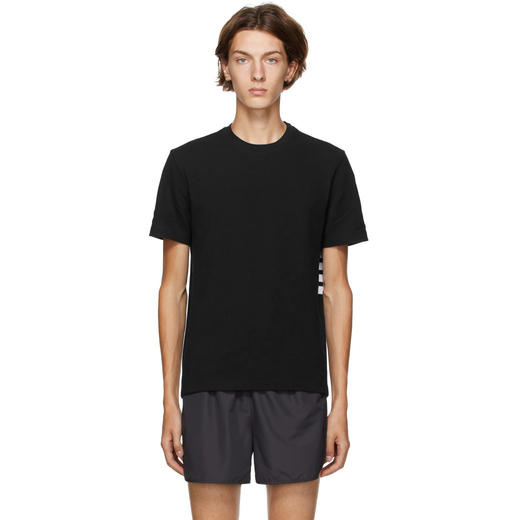 TB 侧边罗纹四条纹 珠地网眼棉 圆领短袖T恤 特惠 Z-6987 商品图11