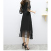 上海旗袍厂RJ-8826-1雪纺连衣裙女2021夏季时尚大码女装韩版修身裙子气质长裙 商品缩略图2