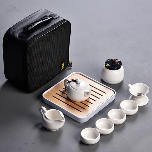 定窑旅行功夫茶具套装家用便携包一壶四杯小茶具 商品图2