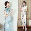 SKY  902619复古改良真丝桑蚕丝旗袍 商品缩略图0